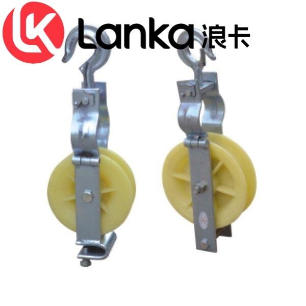 Single wheel pay off pulley